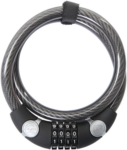 CONTEC Zahlen-Kabelschloss EcoLoc 85 cm schwarz,grau