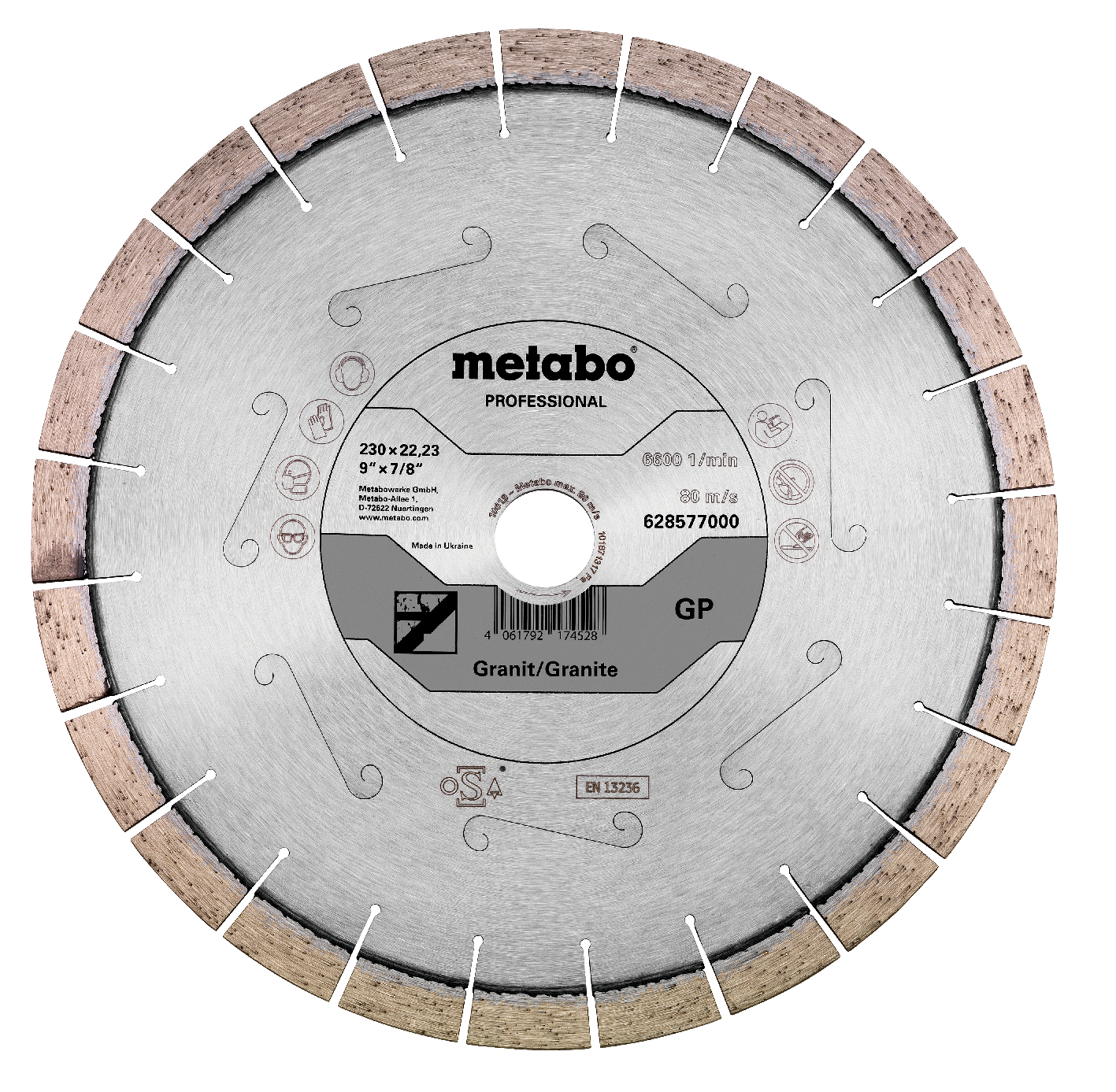 Metabo Diamanttrennscheibe 230x22,23mm"GP"Granit "professional"