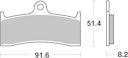 Vorschaubild SBS Bremsbelag 676RST Road Racing Sinter