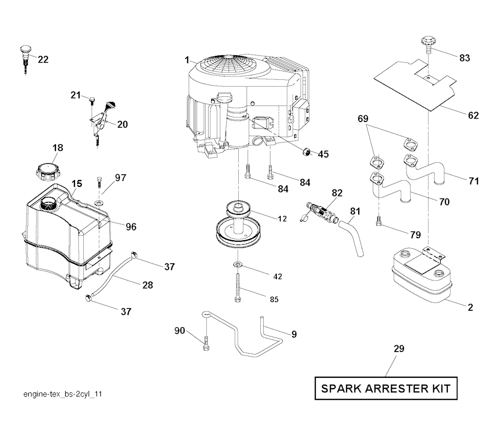 Explosionszeichnung Ersatzteile