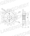 Vorschaubild Supersprox Ritzel 525 14Z