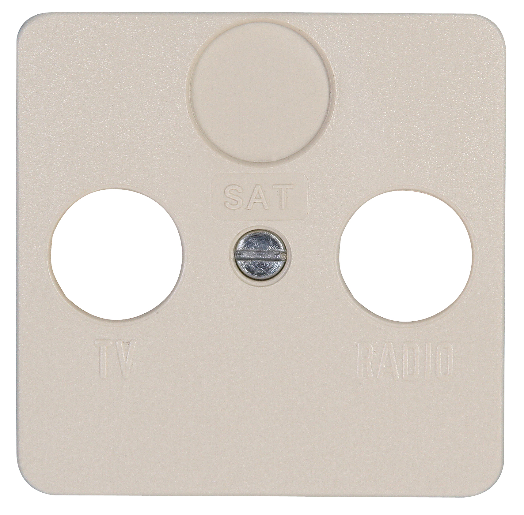 Kopp Antennenabdeckung TV/RF EUROPA creme-weiß