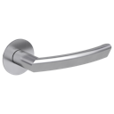 Vorschaubild Griffwerk Jette JETTE CRYSTAL PIATTA S -Edelstahl matt Rosettengarnitur rund -Flachrosette -OS TS 37-45mm