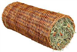 TRIXIE Weidentunnel mit Heu/Karotte, ø 15 × 33 cm, 110 g