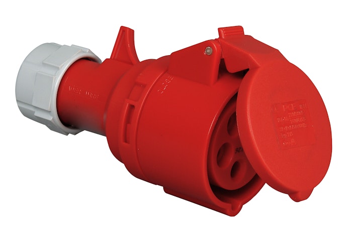 Kopp CEE-Kupplung mit Klappdeckel 5-polig 16A