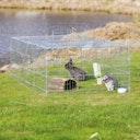 Vorschaubild TRIXIE natura Freilaufgehege mit Abdeckung verzinkt 216x116x65cm