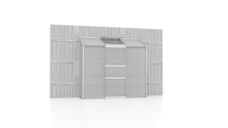 Vitavia Gewächshaus Styx/Ida 1300 inkl. 1 Dachfenster - 1,3 m² 4 mm Hohlkammerplatten Alu-blank eloxiert
