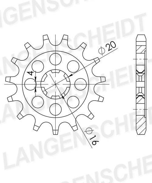 Supersprox Ritzel 428 14Z