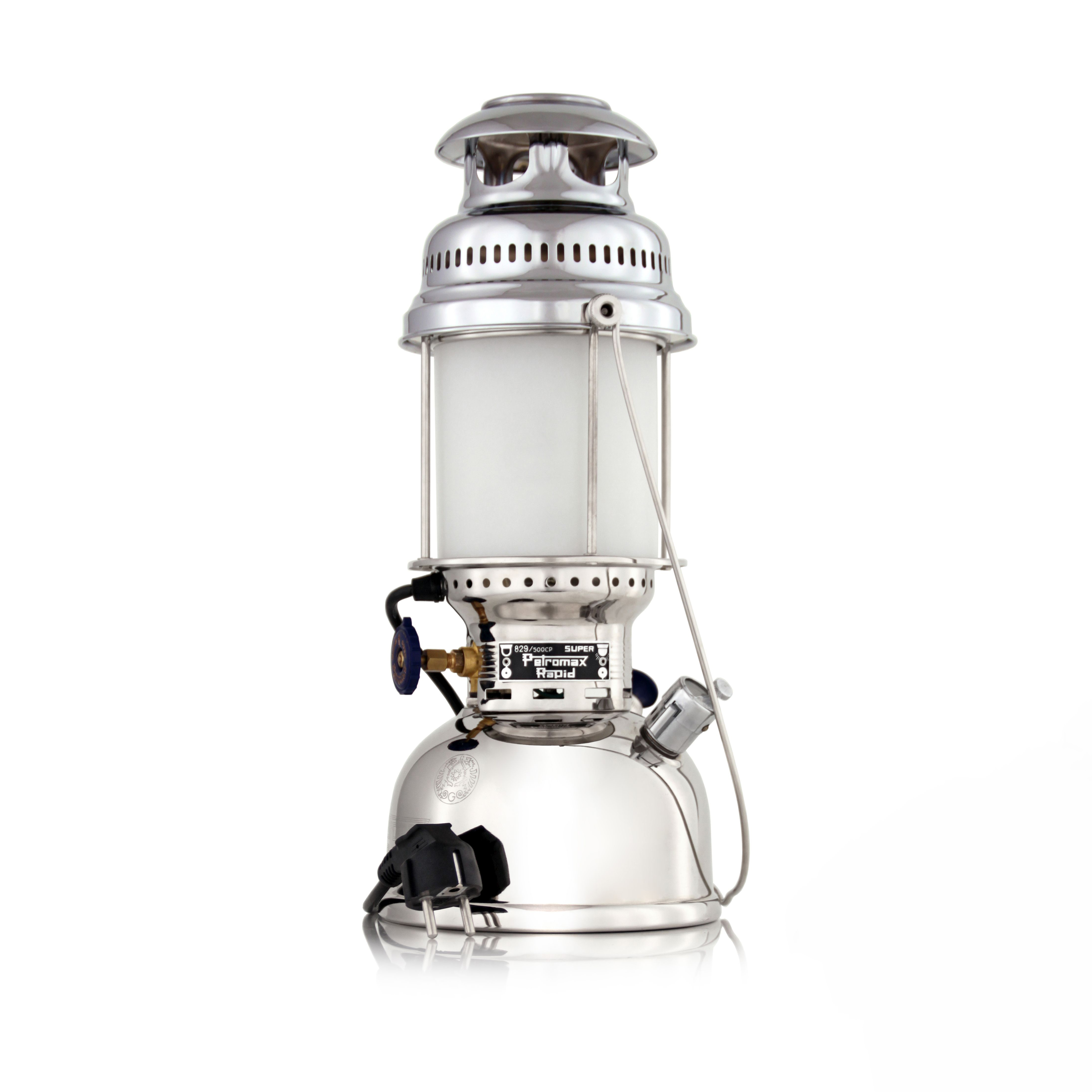 Petromax Tischleuchte HK500/829 Chrom elektro