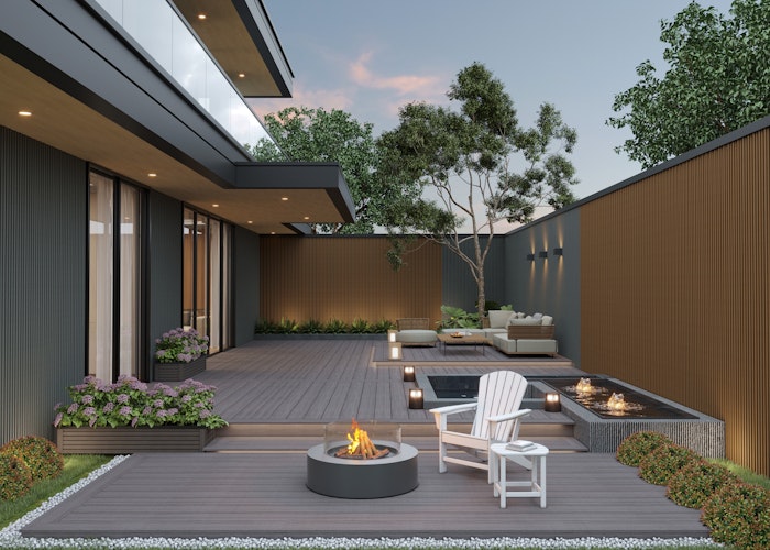 NewTechWood OldWood WPC-Terrassendiele Massiv Silver Ash  23 x 210 mm