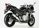 Vorschaubild HURRIC SLIP-ON Schalldämpfer Supersport Aluminium poliert für SUZUKI GSF 1250 Bandit,GSF 1250 Bandit S