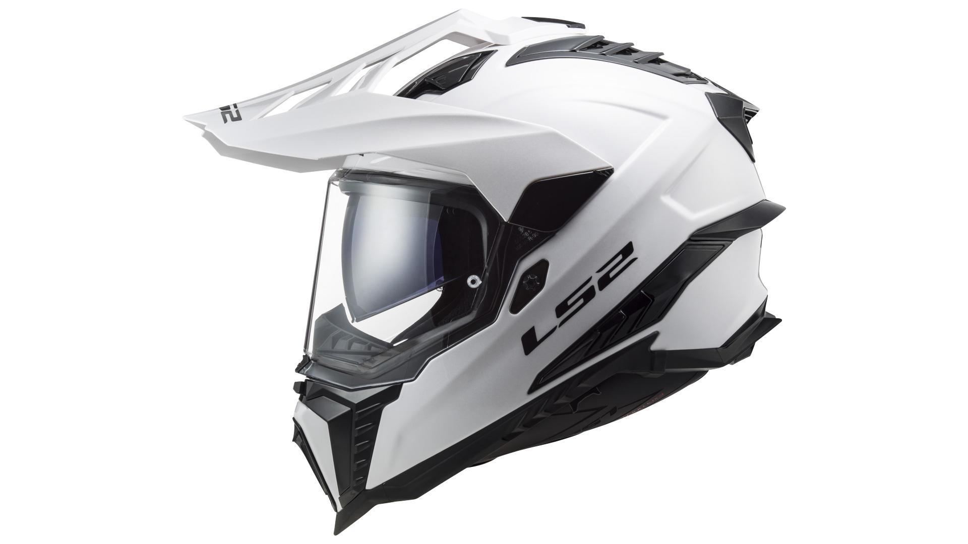 LS2 Endurohelm MX701 Explorer Solid 3XL Weiß
