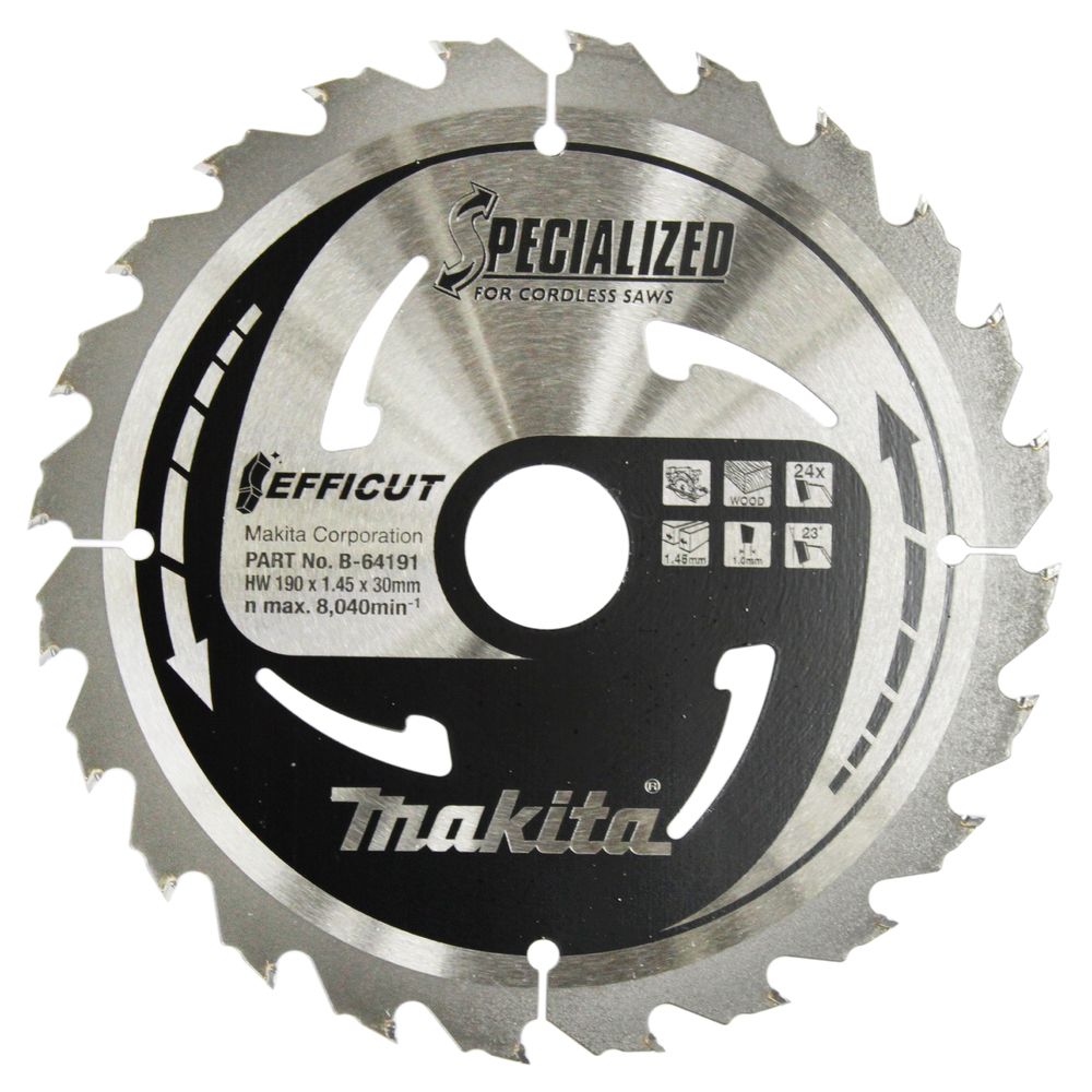 Makita Sägeblatt 190x1,45x30, 24Z EFFICUT B-64191