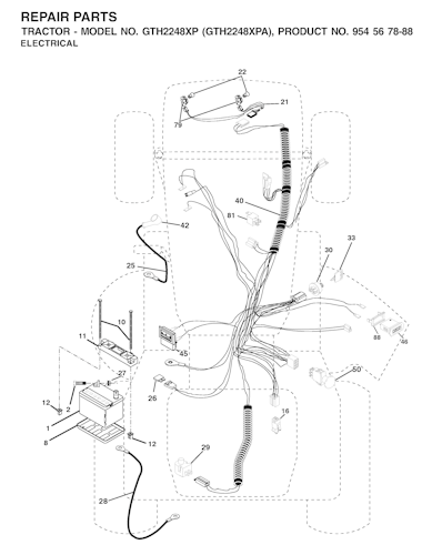 Husqvarna Gartentraktoren GTH2248 XP, GTH2248 XPA, 954567888, 2002-01
