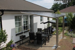 Ximax Solar-Carport Linea Typ 60 555 x 302 cm Edelstahl-Look