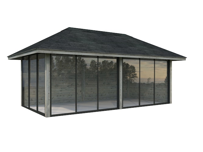 Palmako Pavillon Bianca 16,6 m² Set 202 Slide - 28 mm