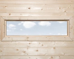 Weka Zusatz-Einzelfenster schmal für Weka Designhäuser 172 & 126 und Gartenlaube 657 und alle 21/28 mm Weka Gartenhäuser