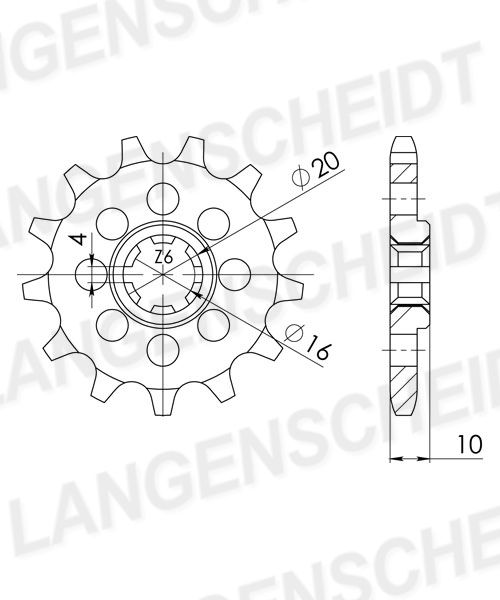 Supersprox Ritzel 428 13Z