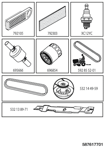 Husqvarna Gartentraktoren 960410434 TS 142TX