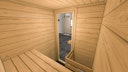 Weka Sauna Valida Gr. 1 mit Glastür - Massivholzsauna 38 mm