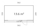 Vorschaubild Palmako Gartenhaus Johanna 13,6 m² - 160 mm