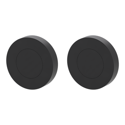 Griffwerk Rosettenpaar rund GK4 -Graphitschwarz Schraubtechnik -BL