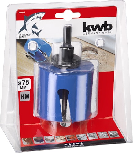 kwb HM bestückte Lochsägen Ø75 SB 499175
