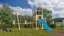 Vorschaubild Akubi Kinderspielturm Anna mit Pultdach inkl. Wellenrutsche und Doppelschaukel