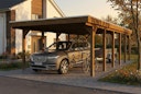 Vorschaubild Skan Holz Friesland - Flachdach Carport aus Nadelholz Breite 402 cm