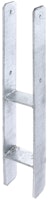 Alberts® H-Pfostenträger 300x60x6mm Gesamtlänge 600mm für verschiedene Pfostenstärken