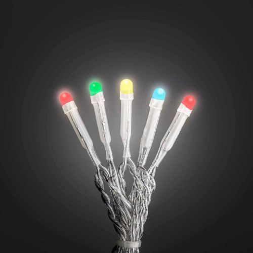 Konstsmide Weihnachtsbeleuchtung  Micro LED Lichterkette transparentes Kabel