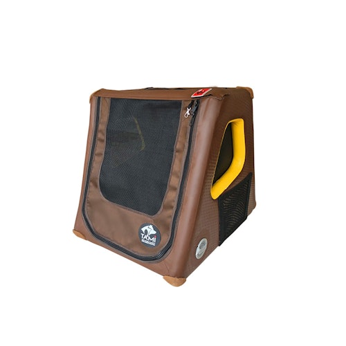 TAMI Auto & Home aufblasbare Hundebox mit Airbagfunktion braun