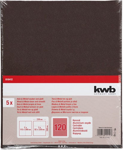 kwb 5 Schleifbogen Korund K 120 810412