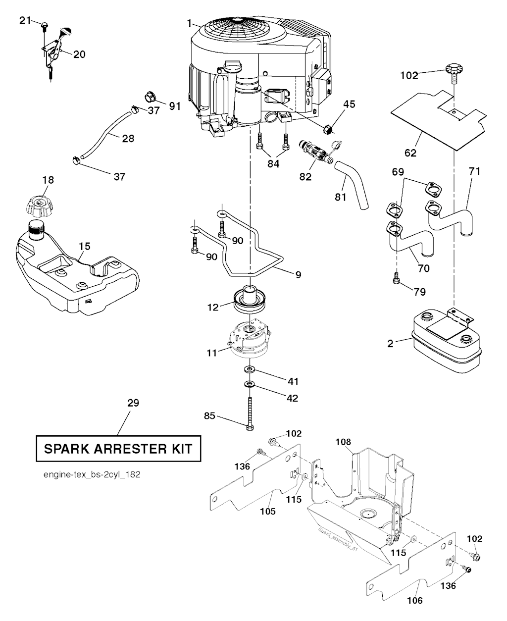 Explosionszeichnung Ersatzteile