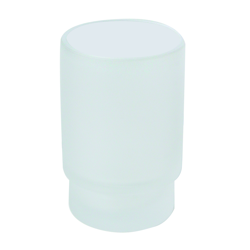 Bravat Glas für Glashalter Varuna und Quaruna, mineralweiß