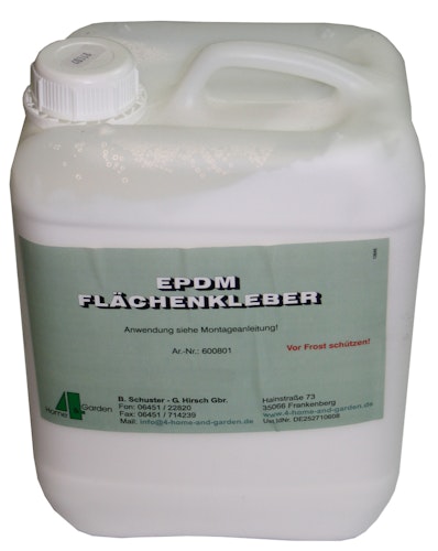 Flächenkleber für EPDM Folien zur Flächenverklebung auf Holz
