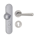 Vorschaubild Griffwerk Kombi-Schutzbeschlag TITANO SB_882 mit Griff FABIA 72mm Zylinderabdeckung Tür 38-50mm R FABIA Samtgrau