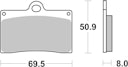 Vorschaubild SBS Bremsbelag 566H.CT Street High Power Carbon