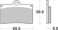 SBS Bremsbelag 566H.CT Street High Power Carbon