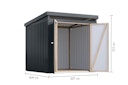 Vorschaubild Karibu Metall Gartenhaus Iridium 2/2,5/3/3,5