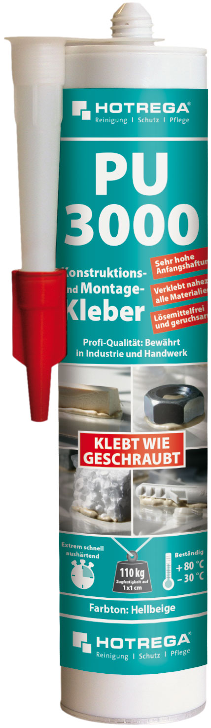Hotrega PU-3000 Konstruktions-und Montagekleber 310 ml Kartusche