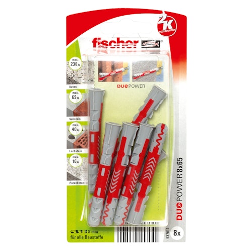 FISCHER Universaldübel Duopower 8x65 mm K (8 St.)