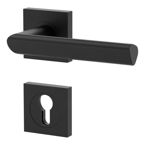 Griffwerk Türgriff TRI 134 - Schraubtechnik, eckig, Graphitschwarz