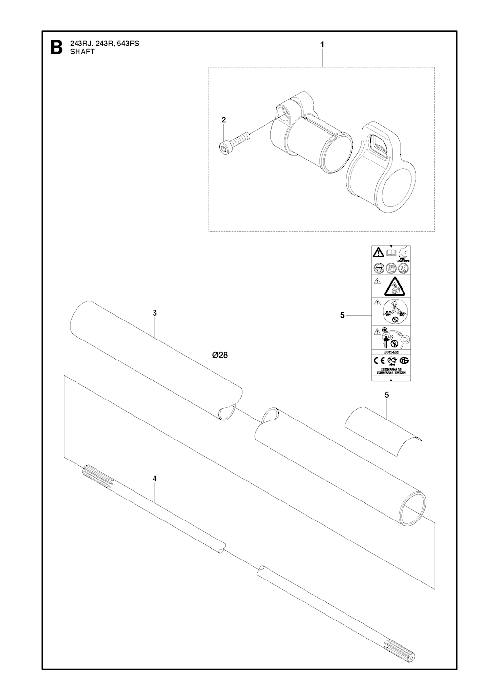 Explosionszeichnung Ersatzteile