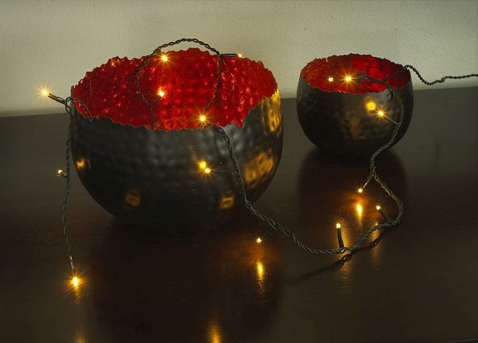 Konstsmide Weihnachtsbeleuchtung  Micro LED Lichterkette verschweißt GL643