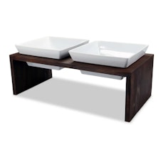 WOLTERS Meshidai True Doppelnapf - Walnuss