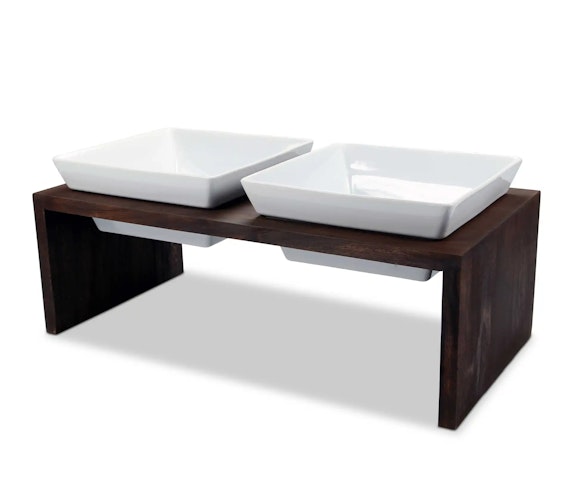 WOLTERS Meshidai True Doppelnapf - Walnuss