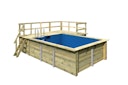Vorschaubild Karibu Rechteck Pool Gr. 2 - 350 x 440 cm - kesseldruckimprägniert