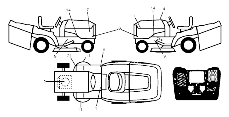 Husqvarna Gartentraktoren 96051002801 CTH 174