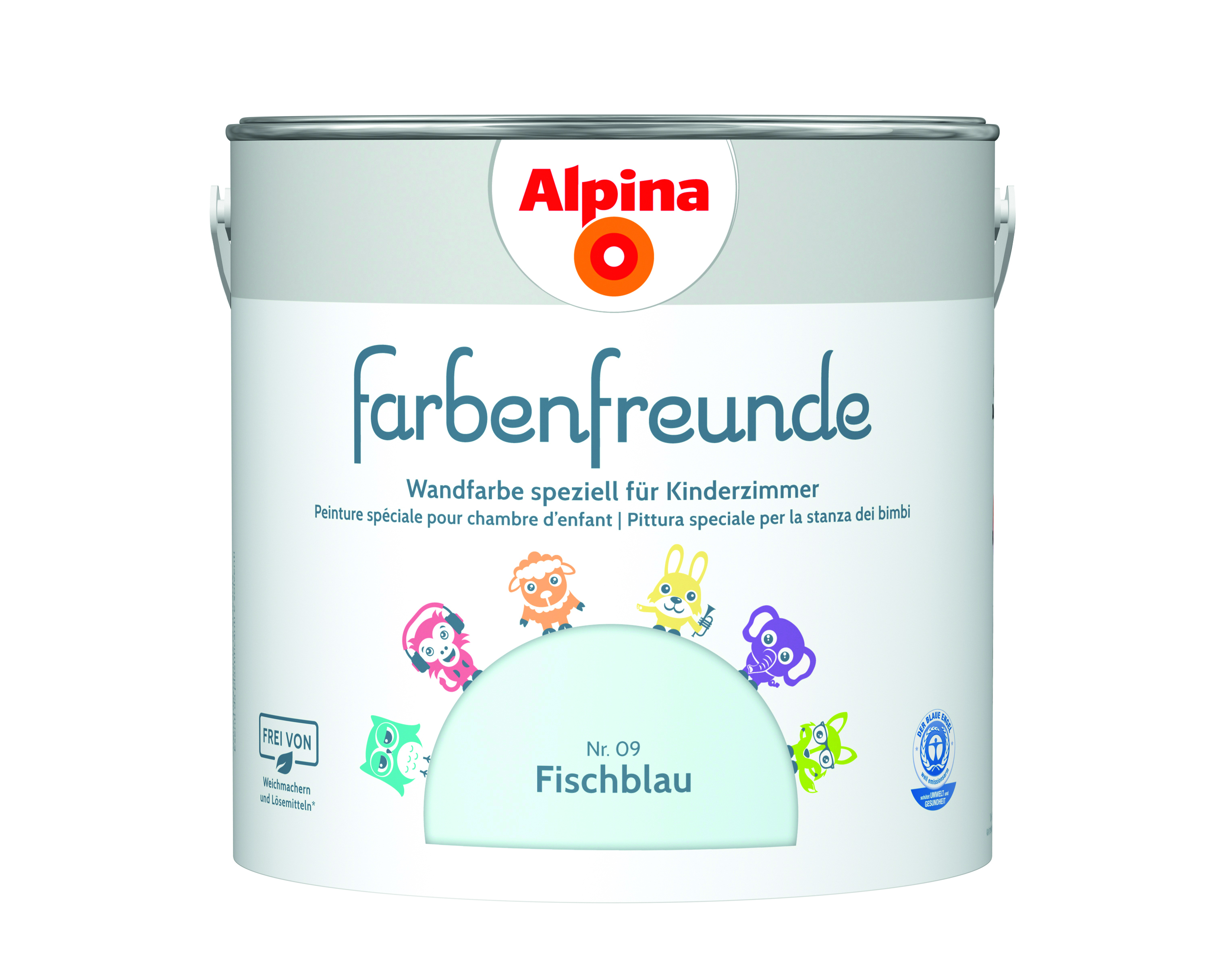 Thumbnail - Alpina Farbenfreunde Nr. 09 Fischblau 2,5 Liter matt